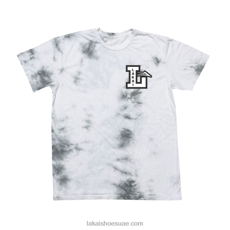 Lakai 0LF8J159تي شيرت ليترمان صبغ التعادل الرمادي