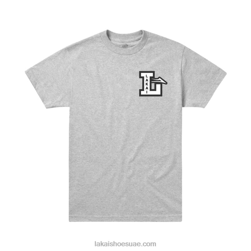 Lakai 0LF8J161تي شيرت ليترمان هيذر غراي