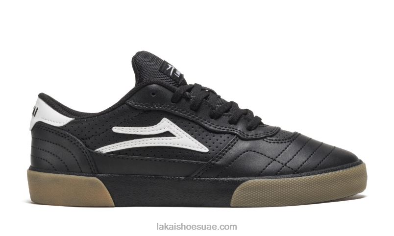 Lakai 0LF8J188حذاء تزلج من الجلد كامبريدج أسود