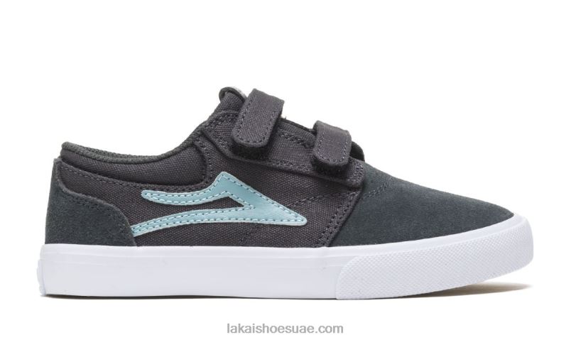 Lakai 0LF8J217أحذية تزلج جريفين كيدز رمادي