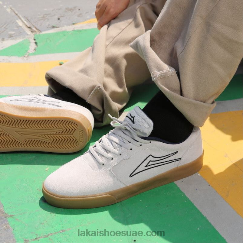 Lakai 0LF8J3كارديف أبيض / جلد سويدي