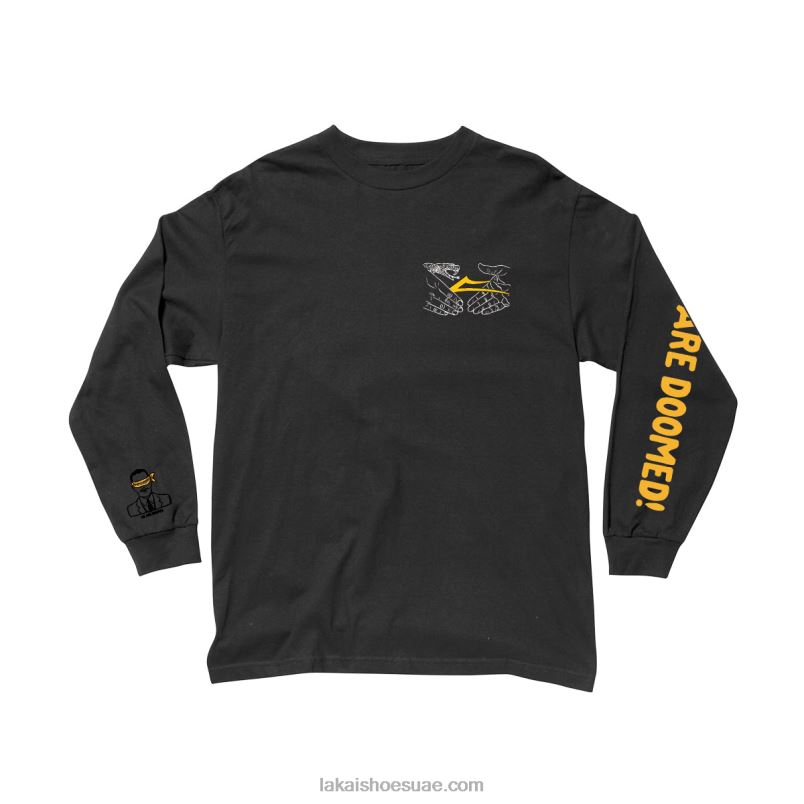 Lakai 0LF8J336domsayers يهز مضيئة ls tee أسود