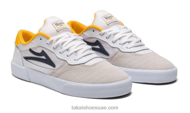 Lakai 0LF8J68كامبريدج أبيض / أزرق داكن من جلد الغزال