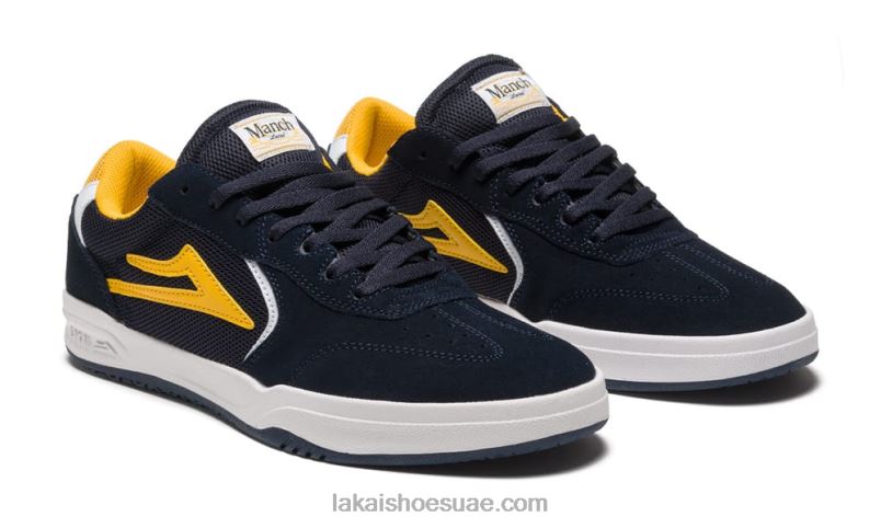 Lakai 0LF8J83الأطلسي كحلي / ذهبي من جلد الغزال